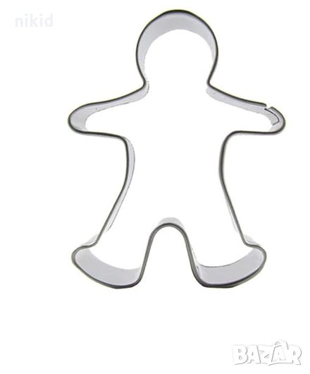 Дете човек малко джинджифилово човече метална форма резец за сладки бисквитки  фондан, снимка 1