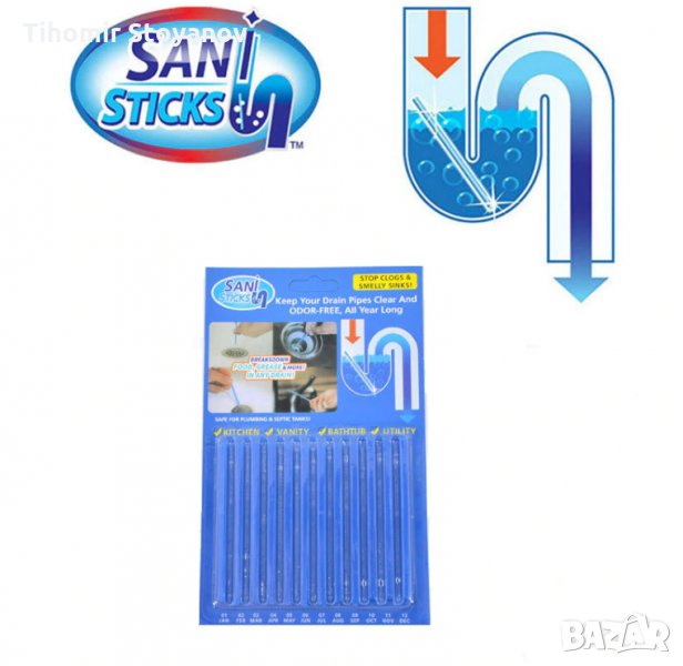 Пръчки стикове 12б. за отпушване на канализация мивка кухня баня, снимка 1