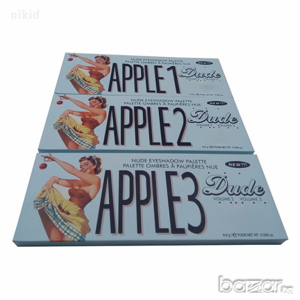 The Balm Nude Dude APPLE 2 thebalm dude 12 цвята сенки грим за очи, снимка 1