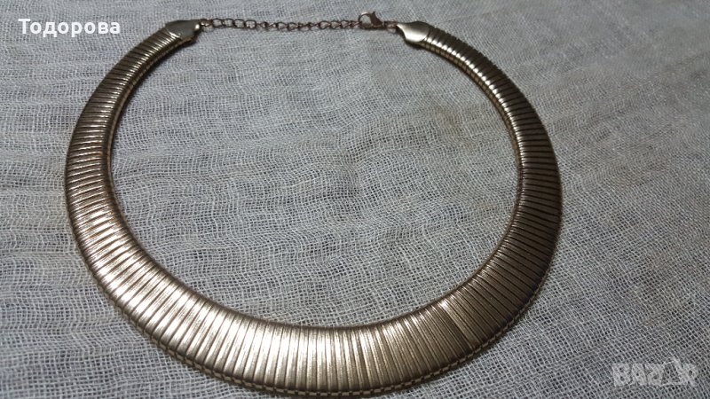 Старинна позлатена огърлица, снимка 1