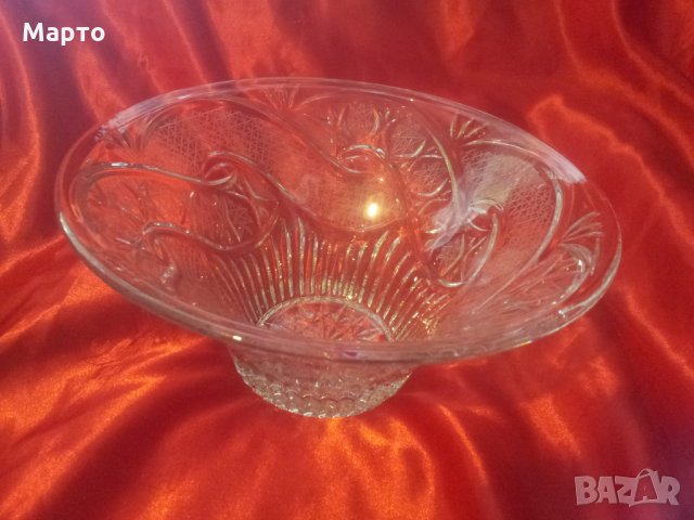 Две еднакви големи кристални фруктиери голямшки, снимка 7 - Други - 23928849