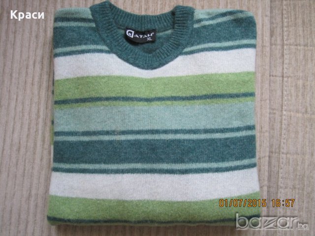 Красив зелен пуловер М р-р, снимка 7 - Пуловери - 20265465