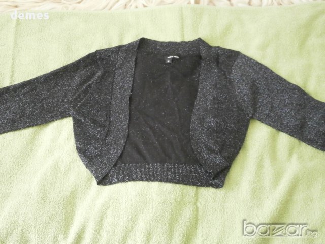  Къса жилетчица в черно с ламе T A L L Y W E I J L, нова, размер м