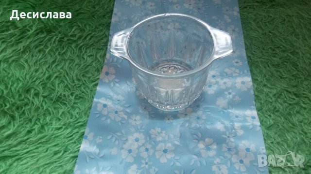 Кристален съд за лед от времето на социализма , снимка 1
