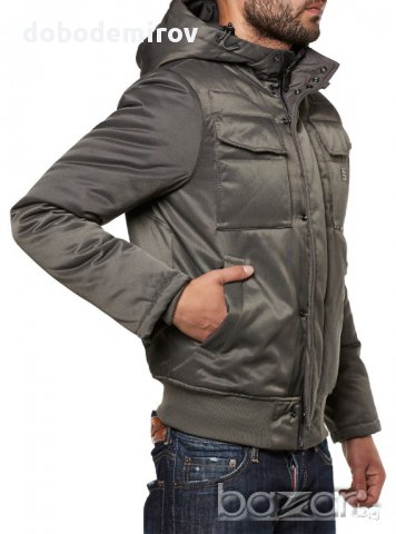Ново сиво яке бомбър G STAR MFD HDD Bomber, оригинал, снимка 2 - Якета - 11953368