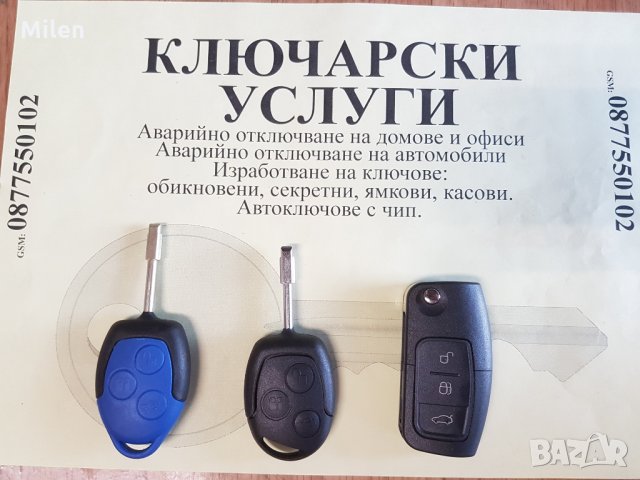 Ключ Кутийка Ford, снимка 9 - Аксесоари и консумативи - 21024184