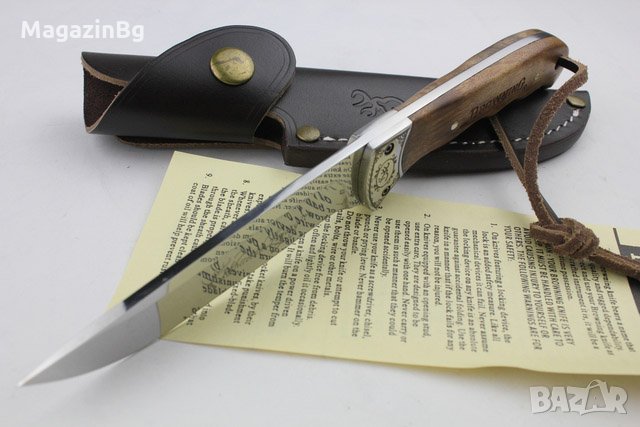 Ловен нож Browning / кожена кания /, снимка 8 - Ножове - 12690647
