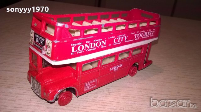 London bus-12х6х4см-метален-внос англия, снимка 1 - Антикварни и старинни предмети - 18541866