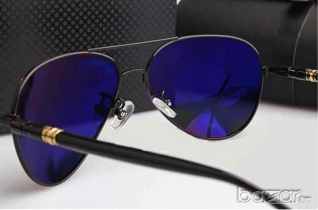 Слънчеви Очила Aviator (BLACK), снимка 4 - Слънчеви и диоптрични очила - 8495405