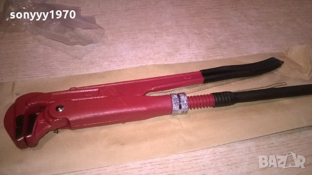 Класически тръбен ключ 90 градуса. Цол - 3/4". Дължина - 27см., снимка 5 - Ключове - 25372291