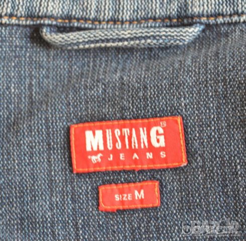 Mustang Jeans дамско дънково яке синьо месингови копчета , снимка 3 - Якета - 21721774