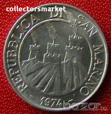 10 лири 1974 FAO, Сан Марино, снимка 2 - Нумизматика и бонистика - 12330089
