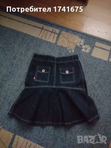 Дамска дънкова пола размер М , снимка 3 - Поли - 25401976