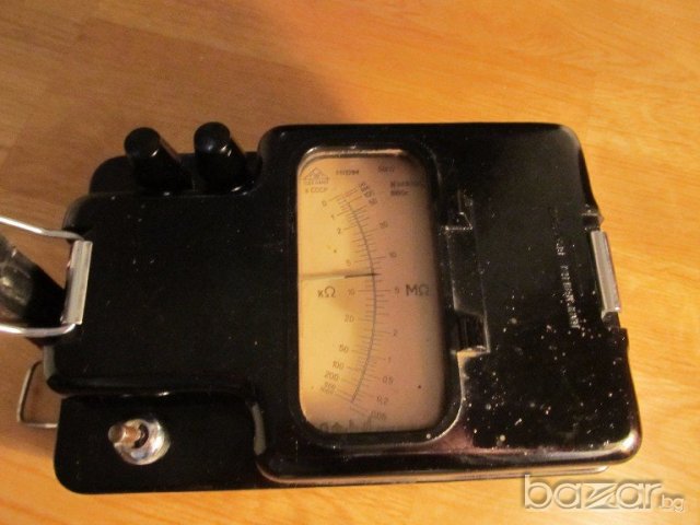 Мегаомметър, мегер, изм.съпротивление на изолация М1101М с генератор - качество от 1965 г. -работещ, снимка 2 - Генератори - 20014390