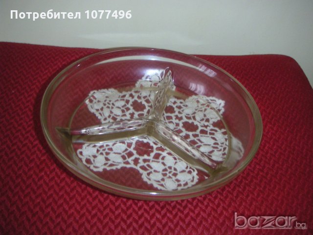 Стъклена Чиния за ордьоври предястия ядки сирена мезета люти чушки салата Плато Поднос , снимка 2 - Чинии - 18577328