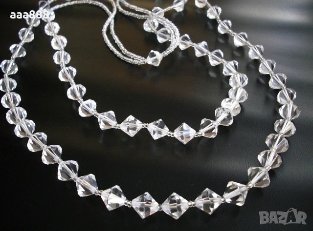 Колие огърлица чешки кристал, снимка 2 - Колиета, медальони, синджири - 24727562