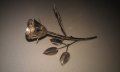Сребърна розичка, снимка 1 - Колиета, медальони, синджири - 13542979