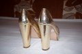 ROOTS! - 100% Оригинални страхотни дамски обувки на ток от Норвегия / Златисти / Блестящи / Луксозни, снимка 10