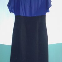 Елегантна вталяваща рокля COAST – синьо/черно, снимка 3 - Рокли - 25055143
