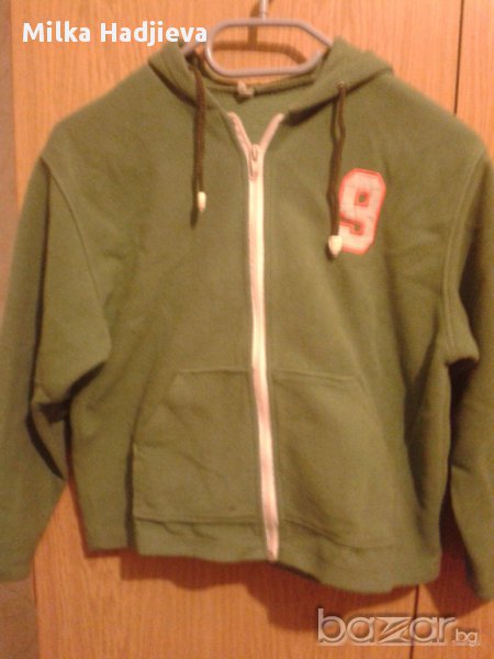 Поларен зелен суичър, снимка 1