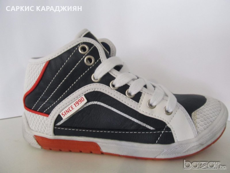 Кожени кецове в синьо, снимка 1