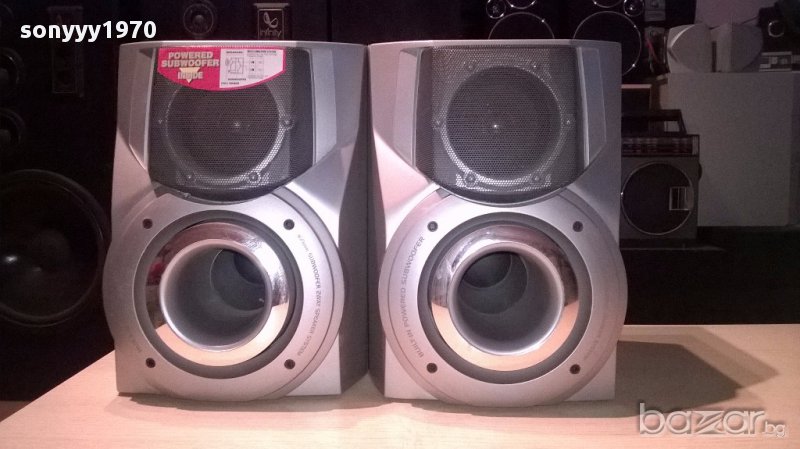 Aiwa sx-wns556 2бр колони 32/26/24см-внос швеицария, снимка 1