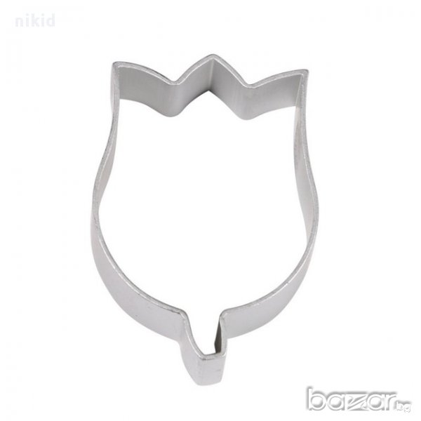 лале метална форма резец украса бисквитки фондан, снимка 1