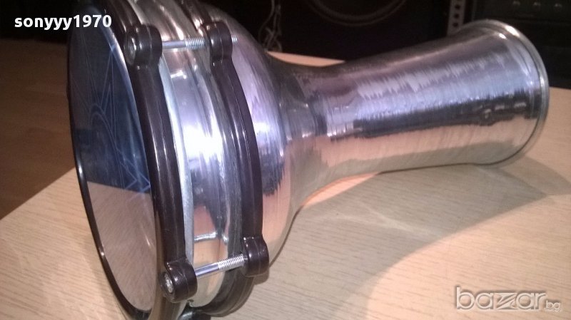 PARTY TIME-Тарамбука нова иноксова/метална 32х22 см-с врътки, снимка 1