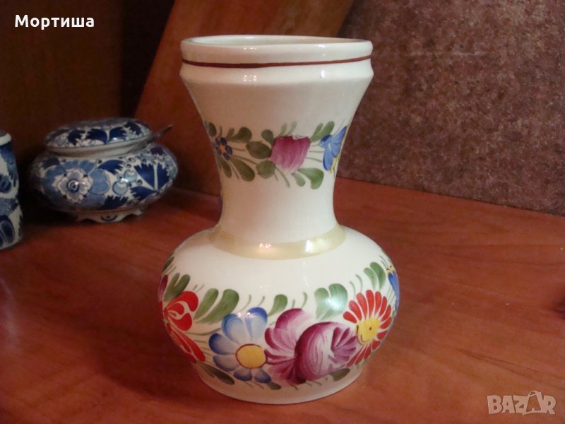Португалска ръчно изработена ваза, снимка 1