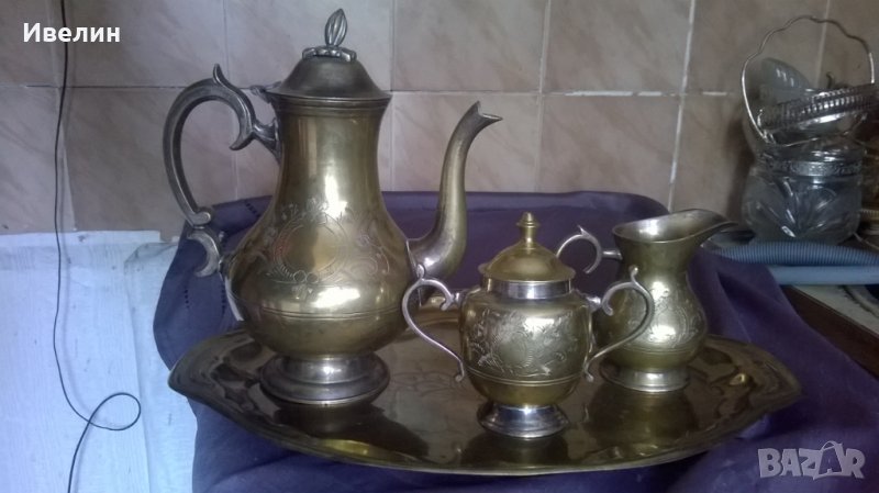посребрен бароков сервиз, снимка 1