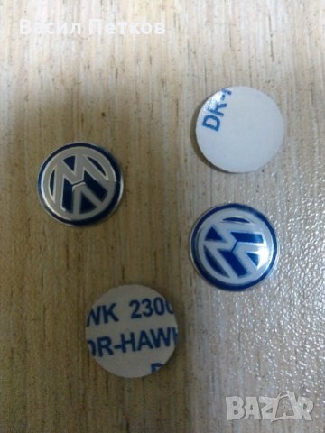 Метални емблеми VW за ключове, за тасове и  за капачки - ф 14;56;70;75 и 90 mm, снимка 4 - Аксесоари и консумативи - 13642050