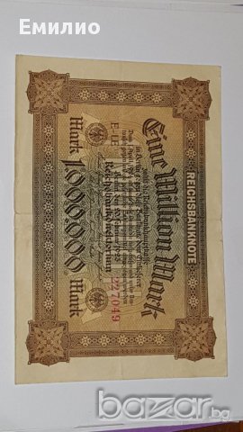 Scarce 1 MILLION MARK 1923  VF+, снимка 1