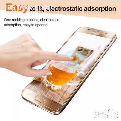 Samsung Galaxy S7 прозрачен равен стъклен протектор, снимка 5 - Фолия, протектори - 23672682