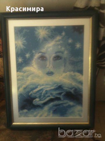 Гоблен"Синьо сияние", снимка 2 - Гоблени - 11497214