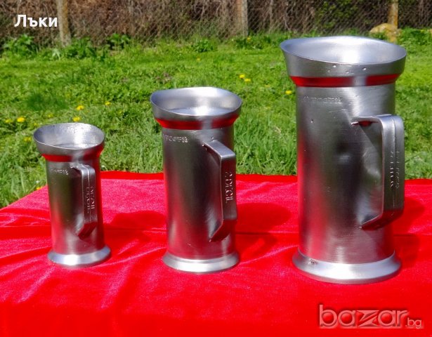 Старинна кана от калай,мензура,мярка за обем. , снимка 4 - Антикварни и старинни предмети - 19180245