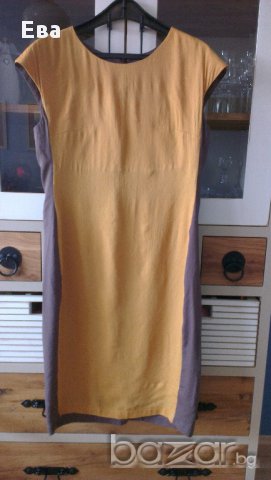 Красива лятна рокля Ellinor с къс паднал ръкав: памук/коприна, 40 EU/46 BG, снимка 1 - Рокли - 12958279