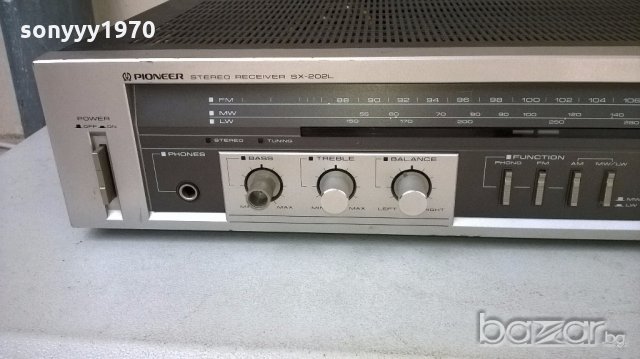pioneer sx-202l receiver-made in japan-внос швеицария, снимка 6 - Ресийвъри, усилватели, смесителни пултове - 18183944