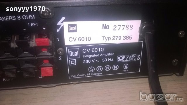 dual cv6010 amplifier-внос швеицария, снимка 7 - Ресийвъри, усилватели, смесителни пултове - 19133926