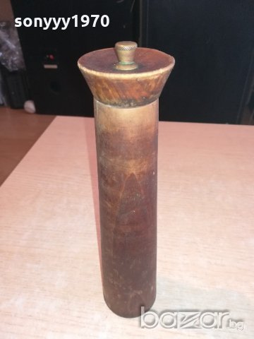 АНТИКА-made in italy-ретро мелница за пипер-внос швеицария 26х6см, снимка 6 - Колекции - 21094790