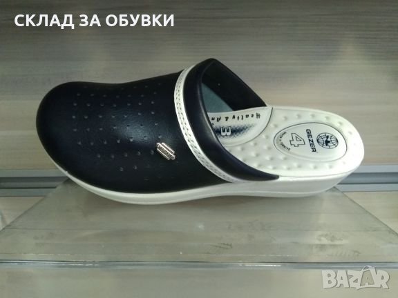 Мъжки и дамски ортопедични чехли GEZER - бели,сини,черни код-29, снимка 4 - Чехли - 25424328