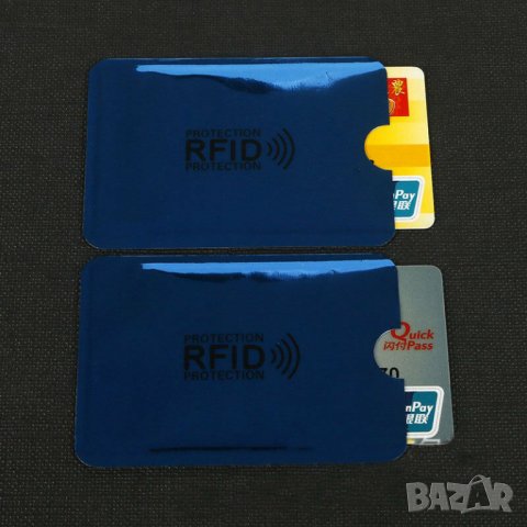 Калъф за банкови карти кредитни дебитни протектор чип RFID 3, снимка 5 - Друга електроника - 25789680