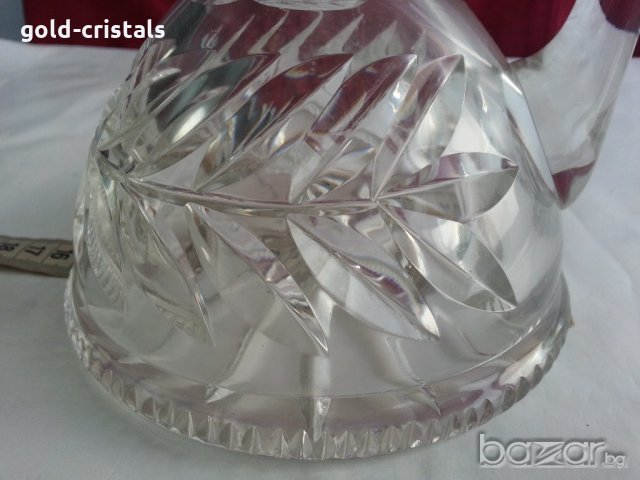 антикварна  кристална гарафа , снимка 4 - Антикварни и старинни предмети - 20721214