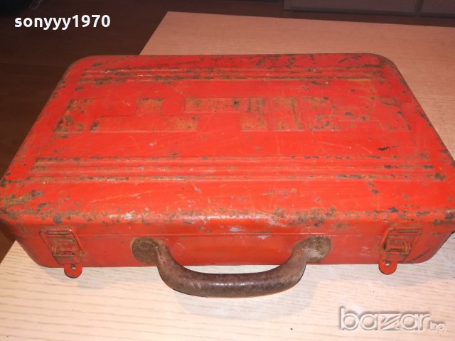 hilti-метален куфар за инструменти-38х25х8см-внос швеицария, снимка 4 - Други инструменти - 20556499