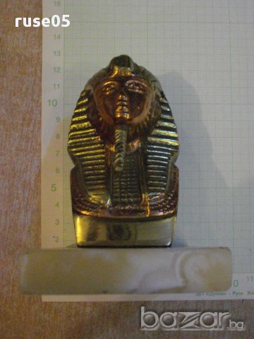 Глава на фараон от бронз, снимка 7 - Други ценни предмети - 11821814