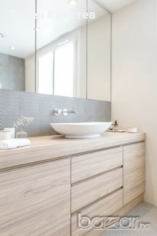 Мебели за баня по поръчка-водоустойчиви шкафове и плотове от МДФ иПВЦ, снимка 7 - Дърводелски услуги - 20536403