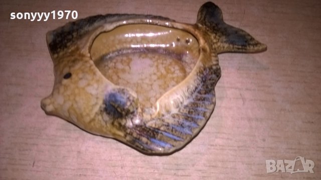 пепелник-риба-керамика-14х12х4см, снимка 3 - Антикварни и старинни предмети - 23439520