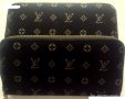 Ново дамско черно кадифено портмоне на Louis Vuitton реплика, снимка 1 - Портфейли, портмонета - 9808398