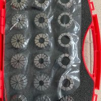 Комплект цанги ER32 от ф3 до ф20 с цанго държач ( 18 броя в комплект), снимка 3 - Други машини и части - 23851348