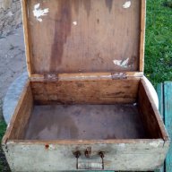 Старинен дървен куфар, снимка 7 - Антикварни и старинни предмети - 17886041