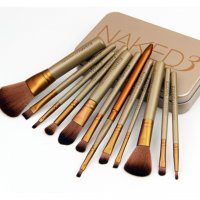 Професионален комплект от 12 четки за грим NAKED3 Urban Decay, снимка 4 - Комплекти и лотове - 20248658